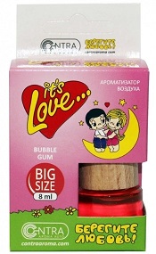 Ароматизатор подвесной бочонок  Contra LOVE IS Bubble Gum 120_