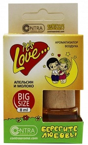 Ароматизатор подвесной бочонок  Contra LOVE IS Апельсин и молоко 120_