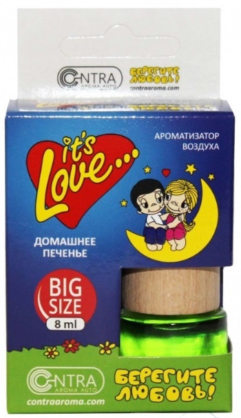 Ароматизатор подвесной бочонок  Contra LOVE IS Домашнее печенье 120_