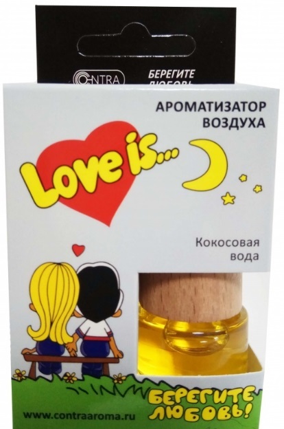 Ароматизатор подвесной бочонок  Contra LOVE IS Кокосовая вода 120_