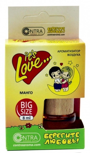 Ароматизатор подвесной бочонок  Contra LOVE IS Манго 120_