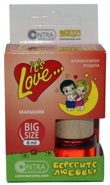 Ароматизатор подвесной бочонок  Contra LOVE IS Маракуйя 120_