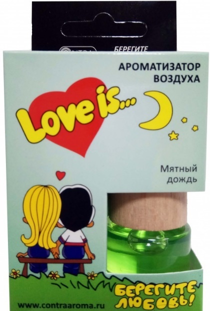 Ароматизатор подвесной бочонок  Contra LOVE IS Мятный дождь 120_