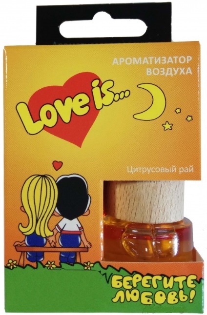 Ароматизатор подвесной бочонок  Contra LOVE IS Цитрусовый рай 120_