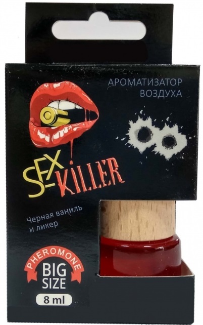 Ароматизатор подвесной бочонок  Contra с феромонами SEX KILLER круглый флакон 20_